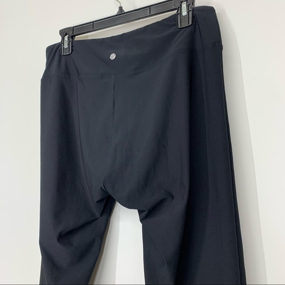 Bally Total Fitness Mesh Caged Calf Black Leggings Athletic Athleisure Size XL - Picture 7 of 15